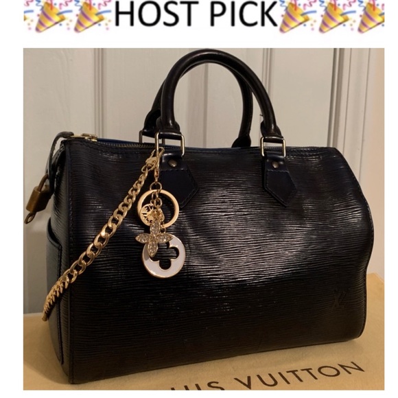 Louis Vuitton Handbags - Louis Vuitton Authentic Speedy 25 Epi Leather Blue